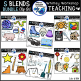 Blends With S Bundle Clipart (6 Sets) Whimsy Workshop Teaching