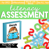 Beginning Blends Literacy Assessment for IEP Progress Moni