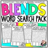Blends Word Search Pack | Word Work Early Finishers | Phon