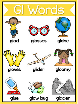 L Blends Worksheets Gl Blend Words By Little Achievers Tpt
