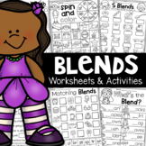 Blends Worksheets - S Blends, L Blends, R Blends
