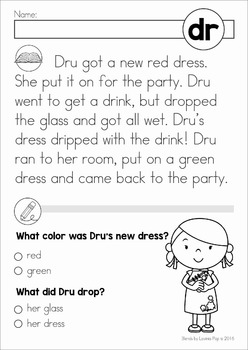 phonics grade pdf 2nd worksheets DR Blends  Lavinia Worksheets Activities by  and TpT Pop