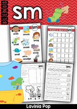 Blends Worksheets and Activities - SM by Lavinia Pop | TpT