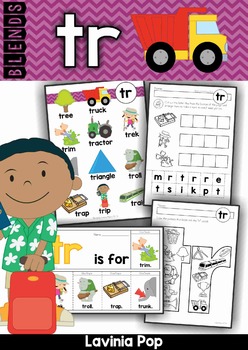 Preview of Blends Worksheets and Activities - TR