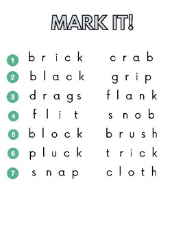Preview of Blends and Digraph packet