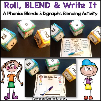 Preview of Blends and Digraphs Phonics Games Blending and Segmenting Sounds Activities