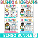 Blends and Digraphs Bingo Games Bundle