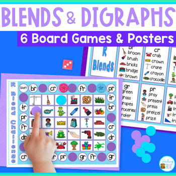 gruppe vare Erfaren person Blends and Digraphs Games by Teaching Trove | TPT