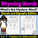 Blends and Digraphs Edition, Rhyming Words Mystery Puzzles
