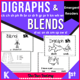 Emergent Readers for Blends & Digraph Practice | CH SH TH 