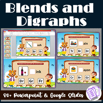 Preview of Blends and Digraphs | Google Slides | PowerPoint