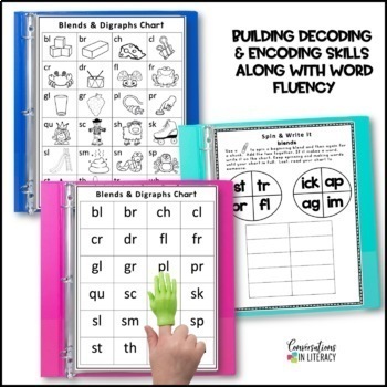 Reading Intervention Binder Blends and Digraphs by Conversations in ...