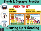 Blends and Digraphs Review Istation Practice Prek to 1st
