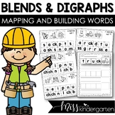 Word Mapping Blends and Digraphs Words Worksheets Science 