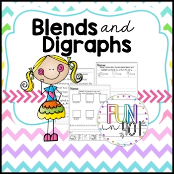 Blends and Digraphs for Kindergarten and First Grade! by ...