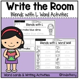 Blends with L Write the Room & Writing Center Activities