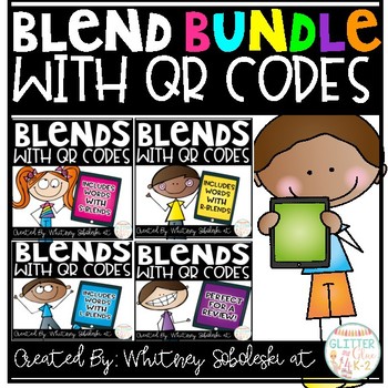 Blends with QR Codes-Bundle! by Glitter and Glue 4 K-2 | TPT