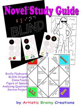 Preview of Blind: A Novel Guide for High School Critical Thinking and Activities of Braille