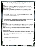 Blindness and Sight Poetry Worksheet
