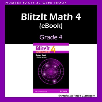 Preview of BlitzIt Mathematics 4: 32-week eBook to learn number facts