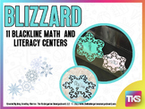 Blizzard! Blackline Snow-Themed Math and Literacy Centers
