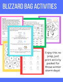 Blizzard Bag Learning Bundle: Winter At - Home Learning Packets