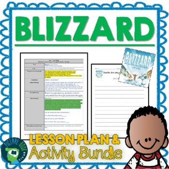 Preview of Blizzard by John Rocco Lesson Plan and Activities