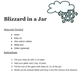 Blizzard in a Jar-Chemical Reaction
