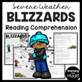 Blizzards Overview Reading Comprehension Worksheet Severe 