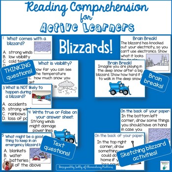 Preview of Blizzards: Informational Text About Weather and Earth Changes