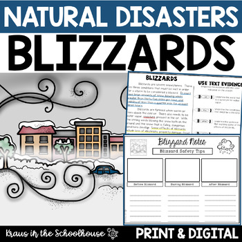Preview of Blizzards Unit | Natural Disasters