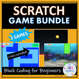 Block Coding | Scratch Projects | Game Creation Lesson Bundle