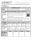 Block Math Stations Rotation Schedule and Student Rubric R