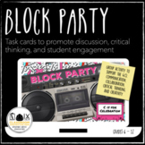 Block Party C is for Celebration Task Cards Communication 
