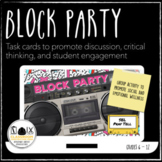 Block Party SEL Pray Tell Task Cards Social Emotional Learning