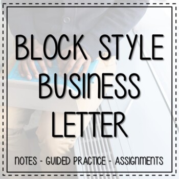 Preview of Block Style Business Letter