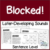 Blocked! Bundle: A sentence-level game for later-developin