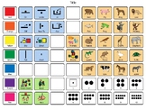 Blocks and Animals Communication Board