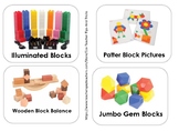 Blocks and Construction Toy Labels NAEYC Style - Pre-K, Pr