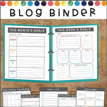 Preview of Blog Planner