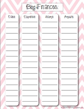 Blog Planner / Organizer by Brigid Ann | Teachers Pay Teachers