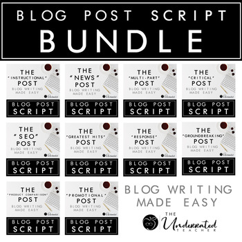 Preview of Blog Post Script Bundle + Blog Post Templates
