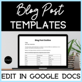Blog Post Template and Pillar Post Outline for TpT Sellers