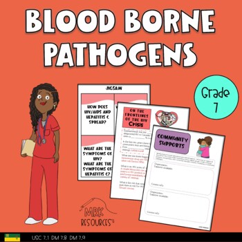 Preview of HIV/AIDS and Blood Borne Pathogens Grade 7 Health Unit