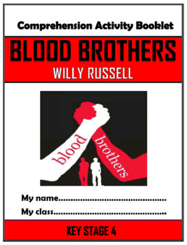 Preview of Blood Brothers Comprehension Activities Booklet!