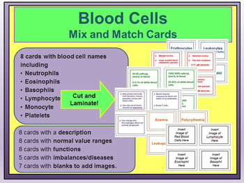Preview of Blood Cells Mix and Match