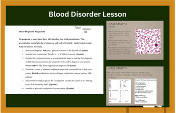 Preview of Blood Disorder Lesson