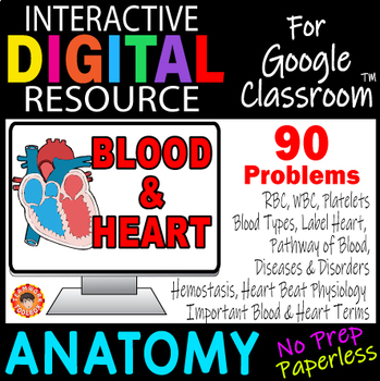 Preview of Blood & Heart ~Digital Resource for Google Slides~ ANATOMY