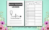 Blood Pressure Log Book Health