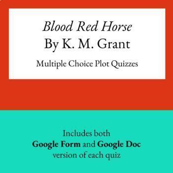 Preview of Blood Red Horse Plot Quizzes